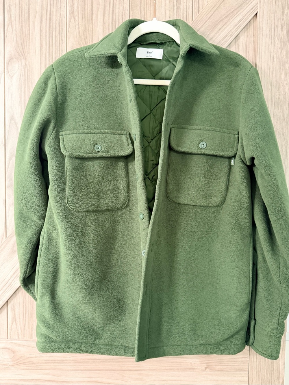 Aritzia TNA fleece shirt jacket